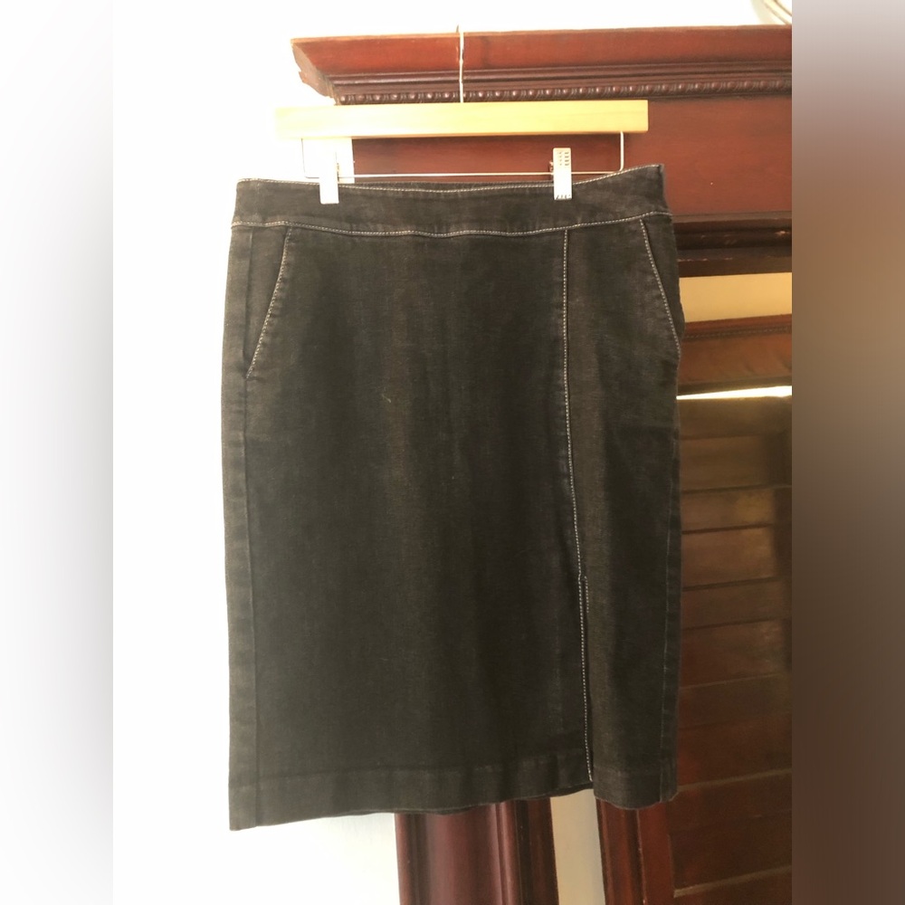 Ralph Lauren black denim mini Classic Black Skirt
